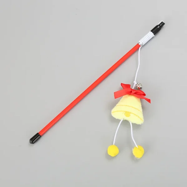 Cat Toy Storage: Cute Christmas Tease Sticks, Plush Dolls, and Bells - Image 2