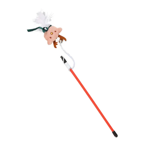 Cat Toy Storage: Cute Christmas Tease Sticks, Plush Dolls, and Bells - Image 4
