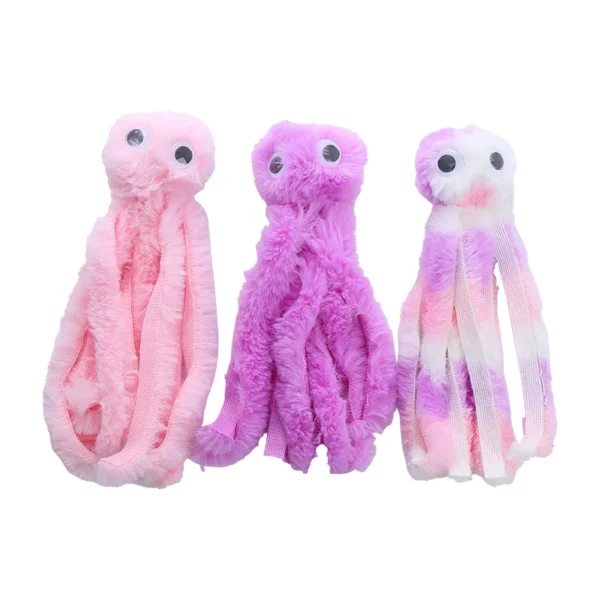 Cat Toy Storage - Cute Octopus Plush, Bite Resistant Interactive Toy - Image 5