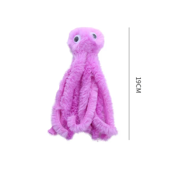 Cat Toy Storage - Cute Octopus Plush, Bite Resistant Interactive Toy - Image 6