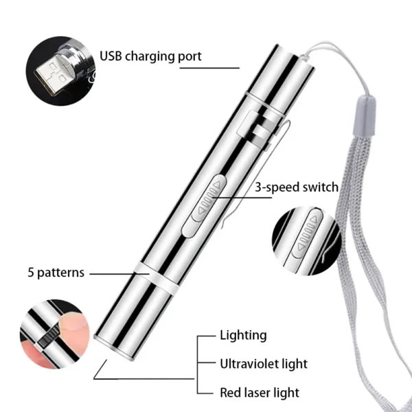 Cat Toy Storage: USB Charging Infrared Laser Pattern Projection Toy - Image 6