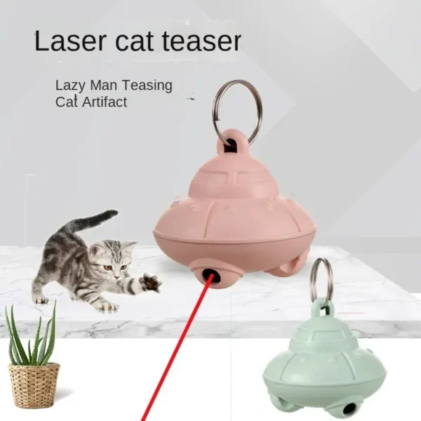 Cat Toy Storage: Lazy People Laser Pet Bell Pendant for Cats and Dogs