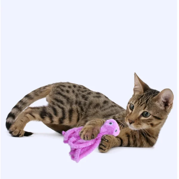 Cat Toy Storage - Cute Octopus Plush, Bite Resistant Interactive Toy - Image 3
